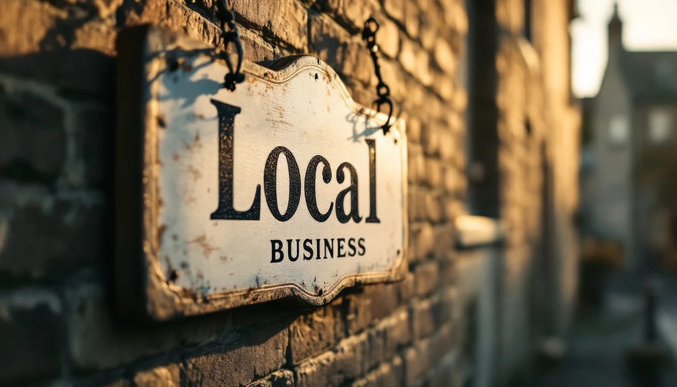 Local Seo Near Me — Photo of Delta Digital staff meeting a local Fife business owner in a bright off
